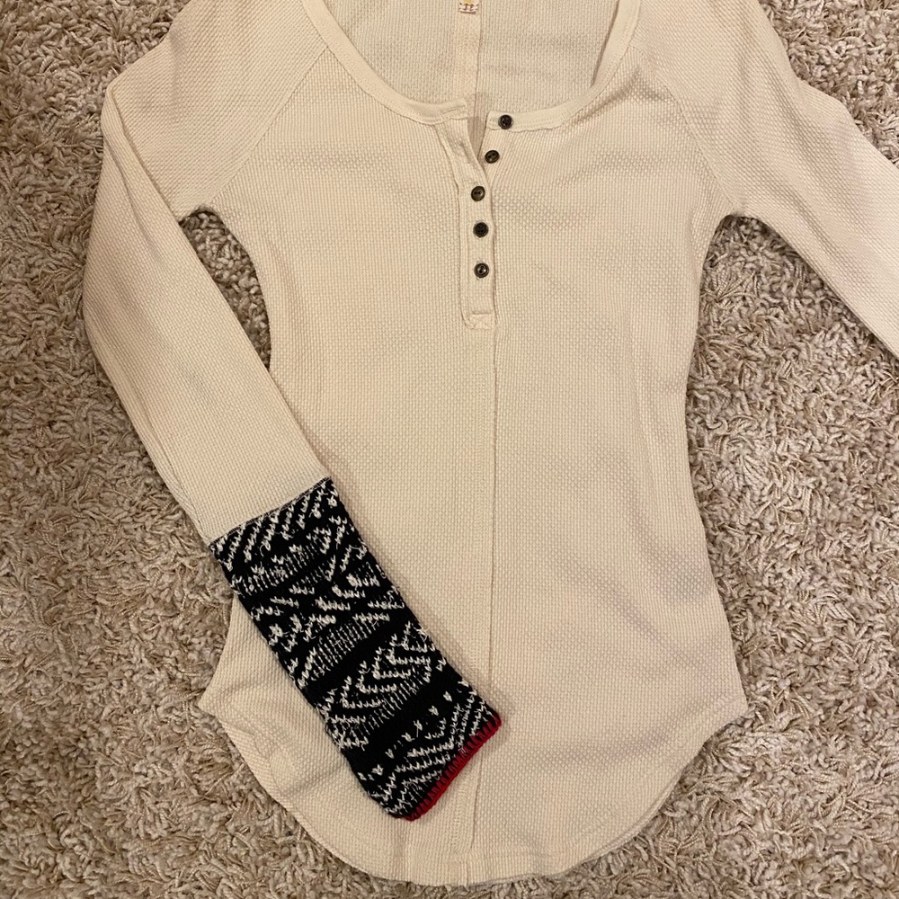 Free People thermal shirt